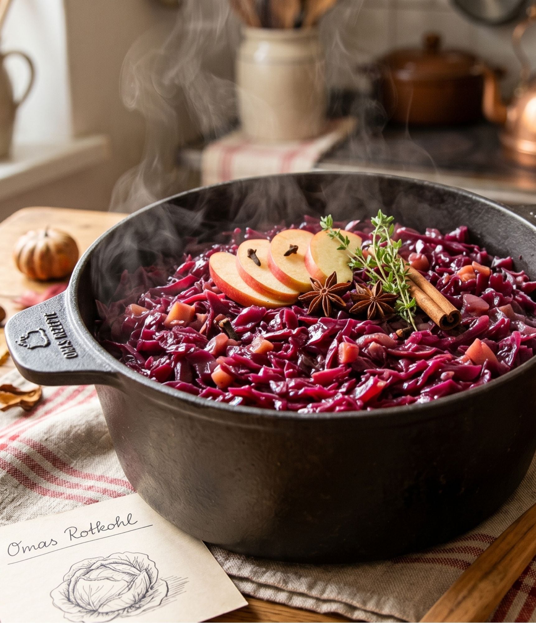 Rotkohl selber machen wie bei Oma: Das einfache Rezept mit Apfel und Zwiebel