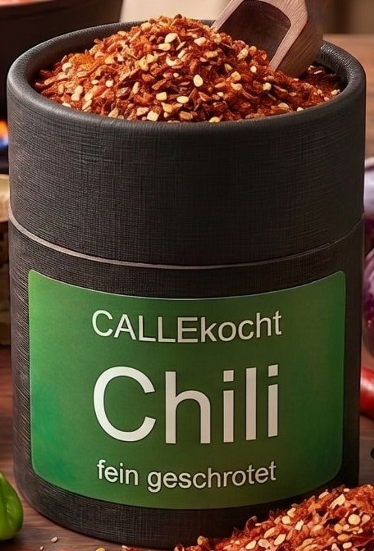 Chili, fein geschrotet